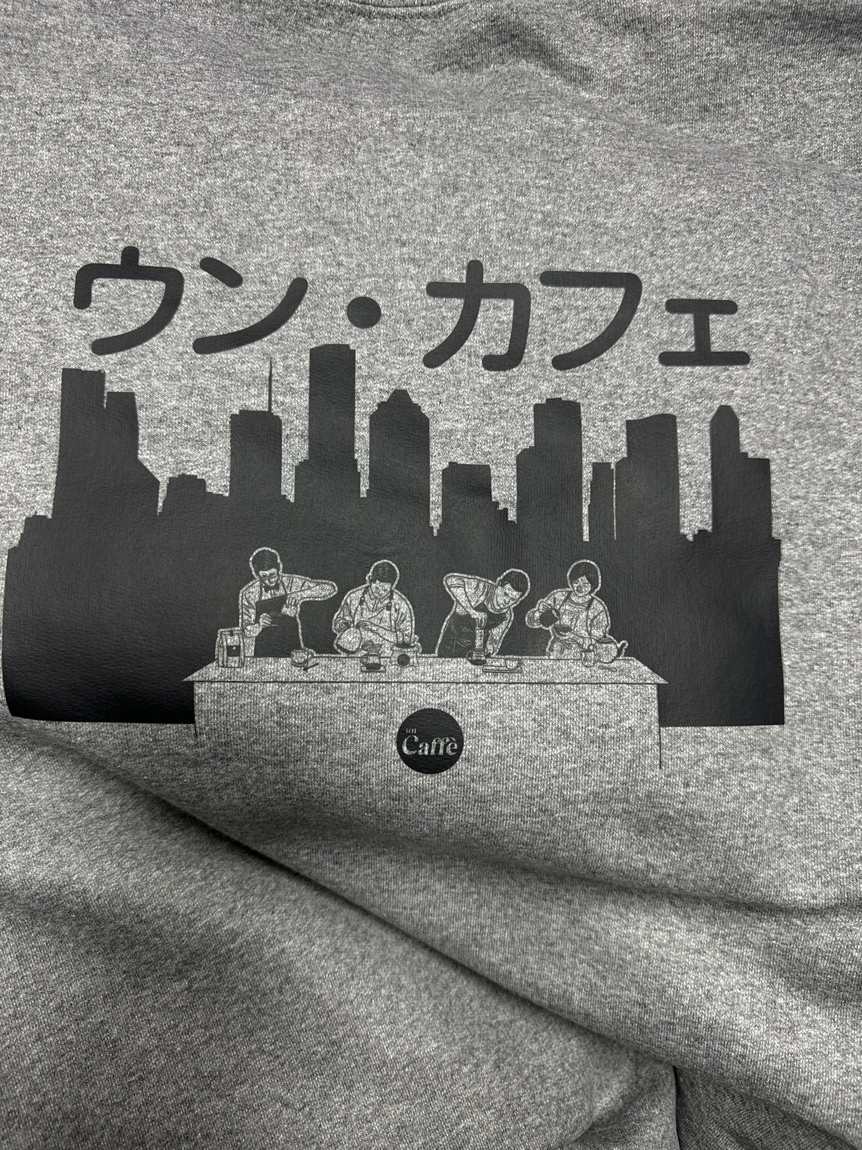 Un Caffe Crewneck in Japanese - Un Caffè