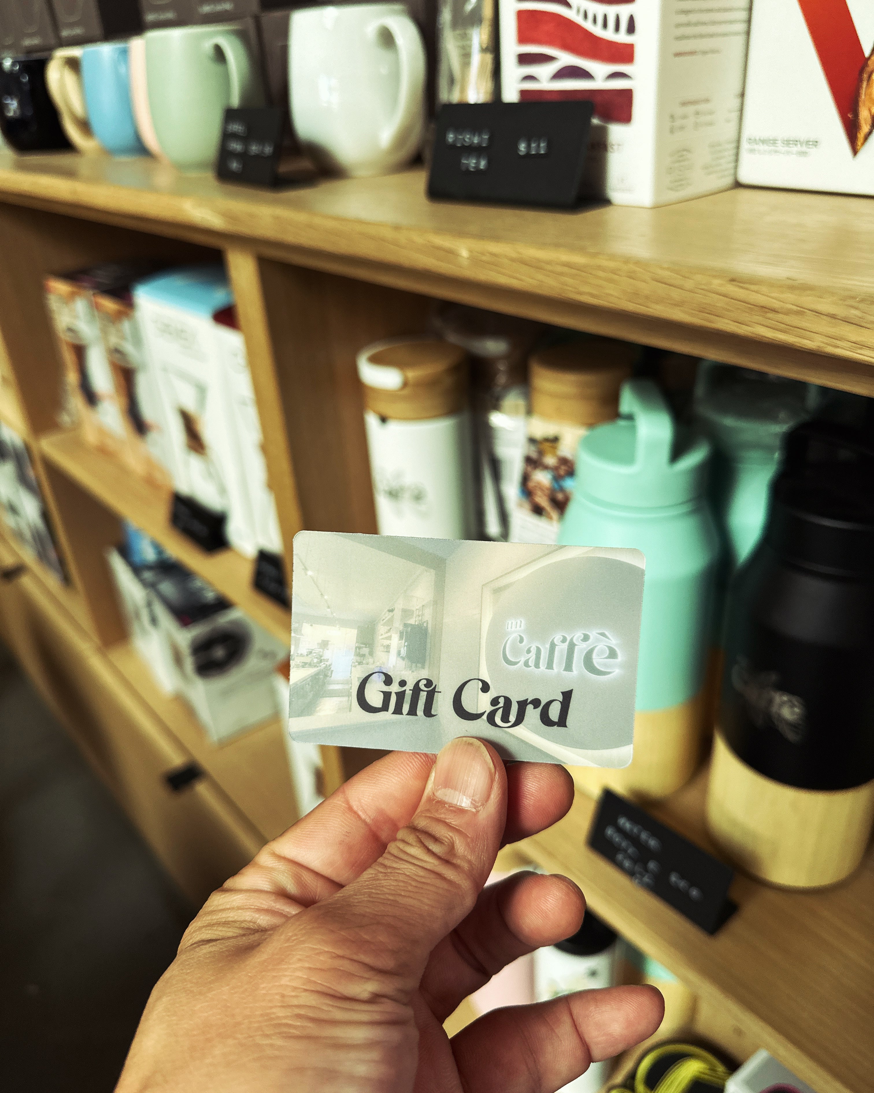 Un Caffè website  Gift Cards